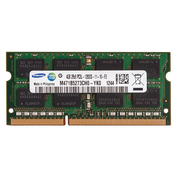 رم لپ تاپ سامسونگ مدل DDR3 12800S MHz ظرفیت 4 گیگابایت Samsung DDR3 12800s MHz RAM - 4GB